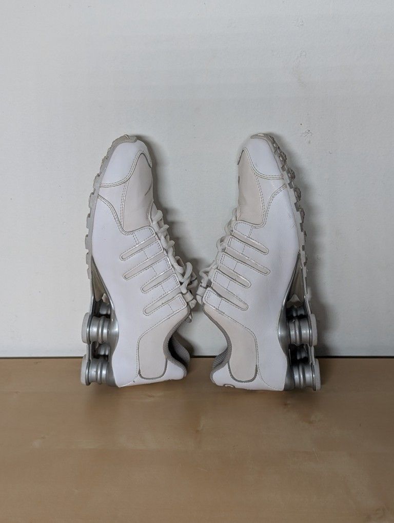 Nike Shox NZ SI Plus GS White Neutral Grey 317929 106 Youth  display picture 3
