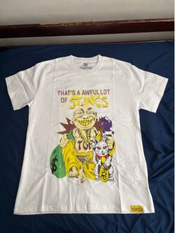 Graphic White Tee "That's A Awful Lot of Stings"
