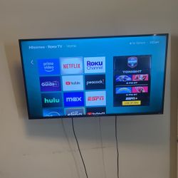 50 Inch Smart TV with mount