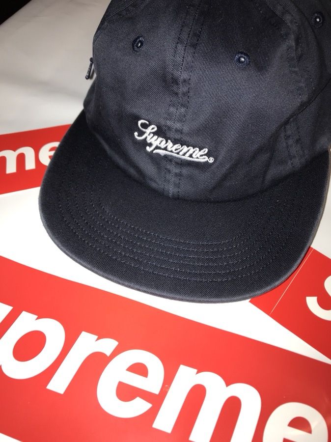 SUPREME Side Pocket Script Logo 6-panel