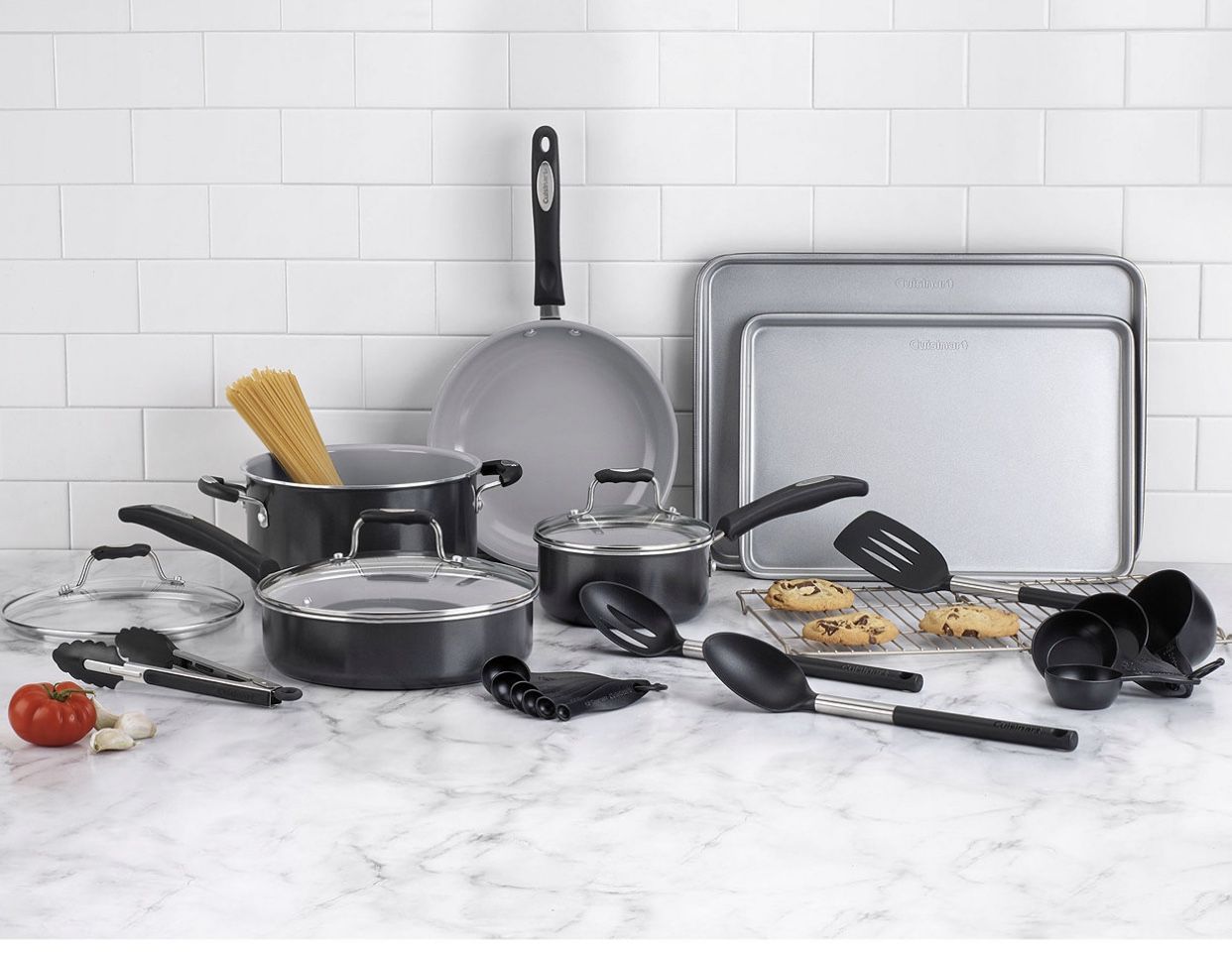 Cuisinart cookware 24 pieces, juego de ollas cuisinart