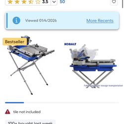 Kobalt Tile Saw With Stand 