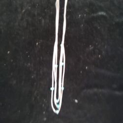 Antique Or Vintage Navajo Chain Sterling Silver Construction Turquoise