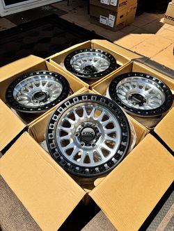 Brand New KMC IMS 17” Off-Road Wheels for 6x5.5 (6x139.7) and 6x135 Trucks SUVs 17x8.5 -10 Offset
