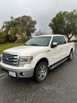 white F150 truck