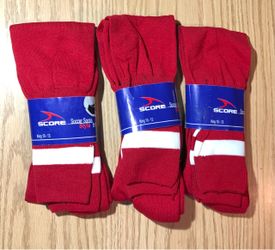 3 Pair Score Soccer Socks Red King Size 10-13 – 3 Pairs