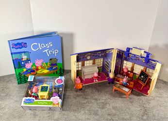 Peppa Pig School Playset Bundle with Book