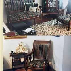 Antique - 4 Piece Griffon Head Victoria Living Room Suite