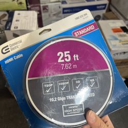 Commercial Electric 25ft HDMI Cable 1002 233 269 Black 7.62M