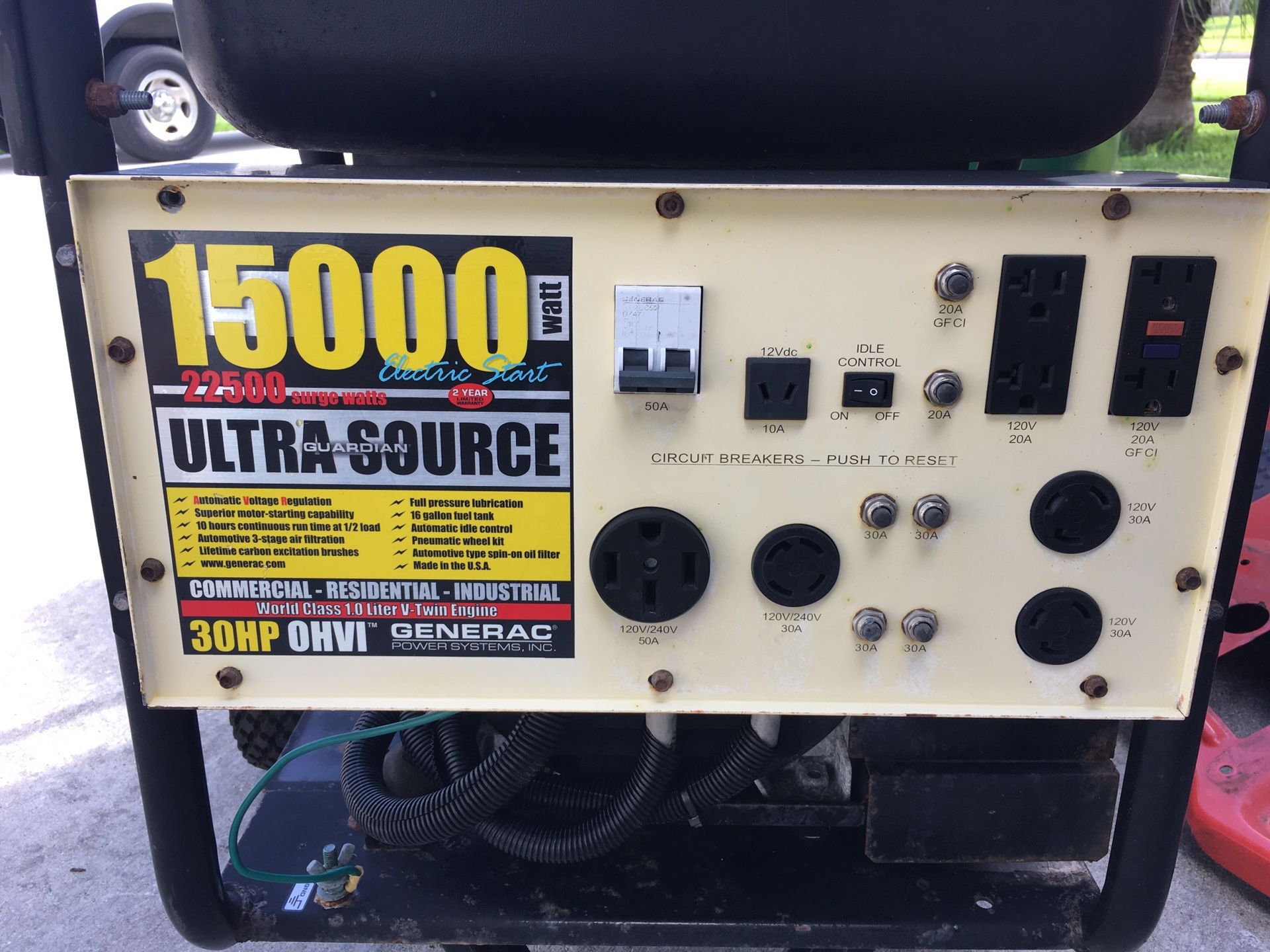 Generac Guardian Generator 15,000 Watt for Sale in Pompano Beach, FL