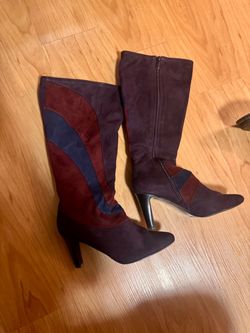 Boots Color Block Suede