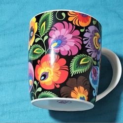  Folkstar Coffee Mug – Vibrant Folk Art Floral Design 🌸