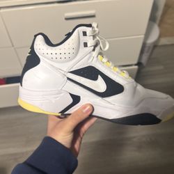 Nike Men's Air Flight Lite Mid  White/Lemon/Black/White