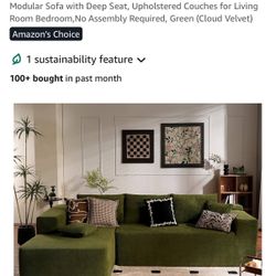 Left Facing Memory Foam Sofa