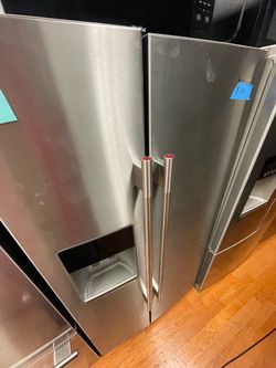 36 wide stainless steel Kitchenaid French door fridge for only $1,100