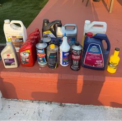 Assorted automotive fluids and related products
