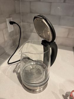Glass Electric Kettle with Stainless Steel Base