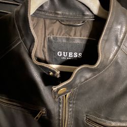 Guess Leather Jacket New 