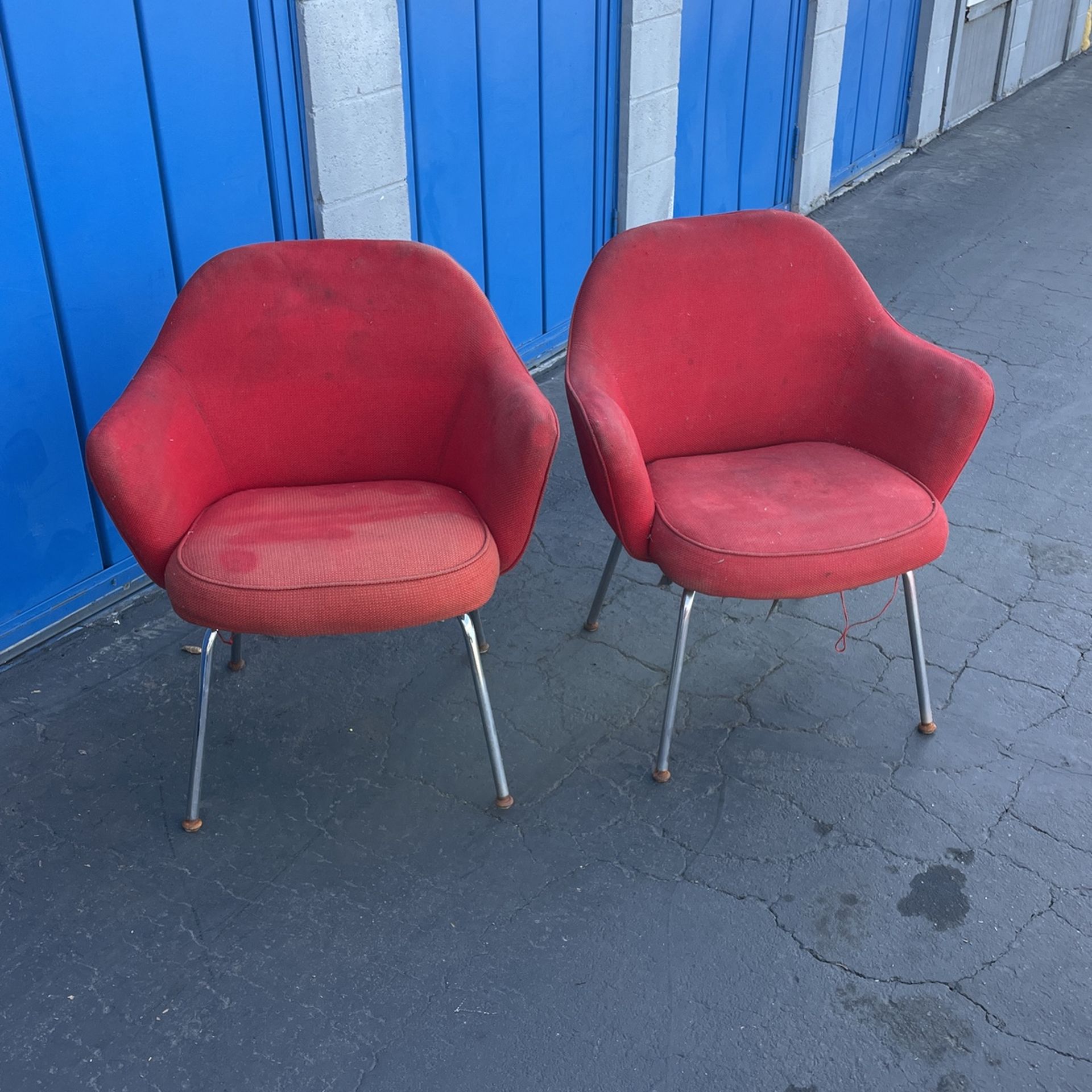 Mid Century Modern-Arnie Jacobson Chairs 4 Chairs In Set Total W / Date Under Cushions
