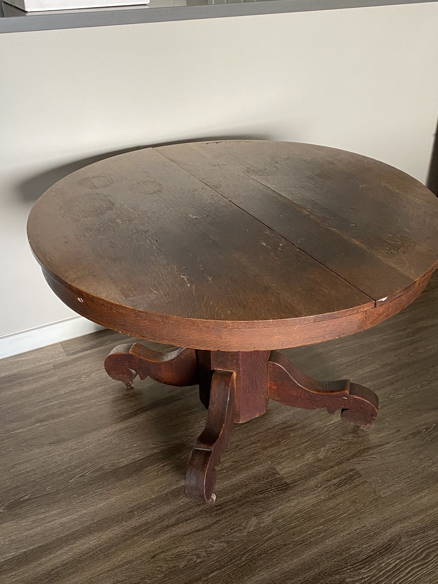 Wooden antique dining table