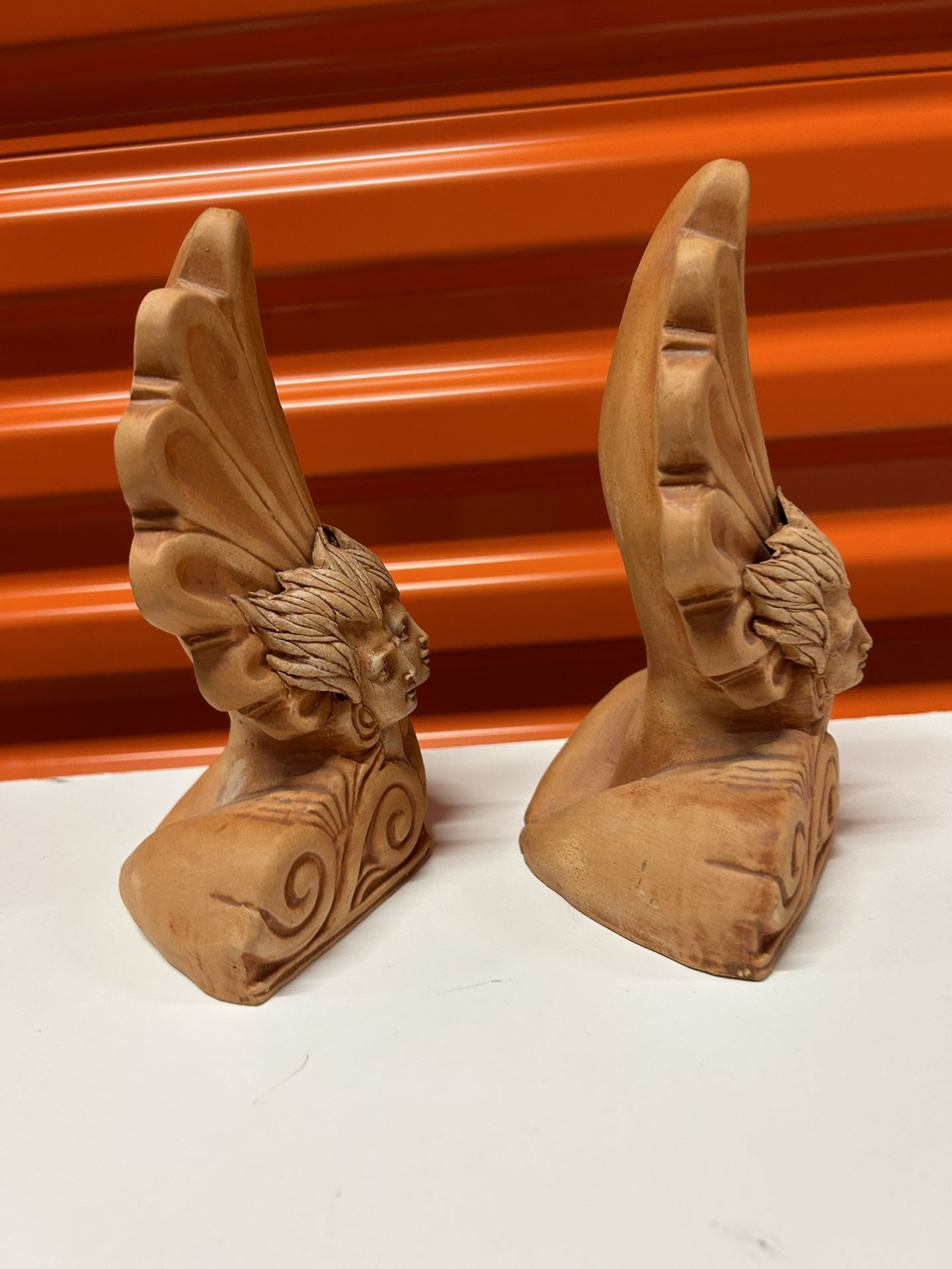 Pair of Ancient Greek Architectural Antefix, Ceramic Antafix
