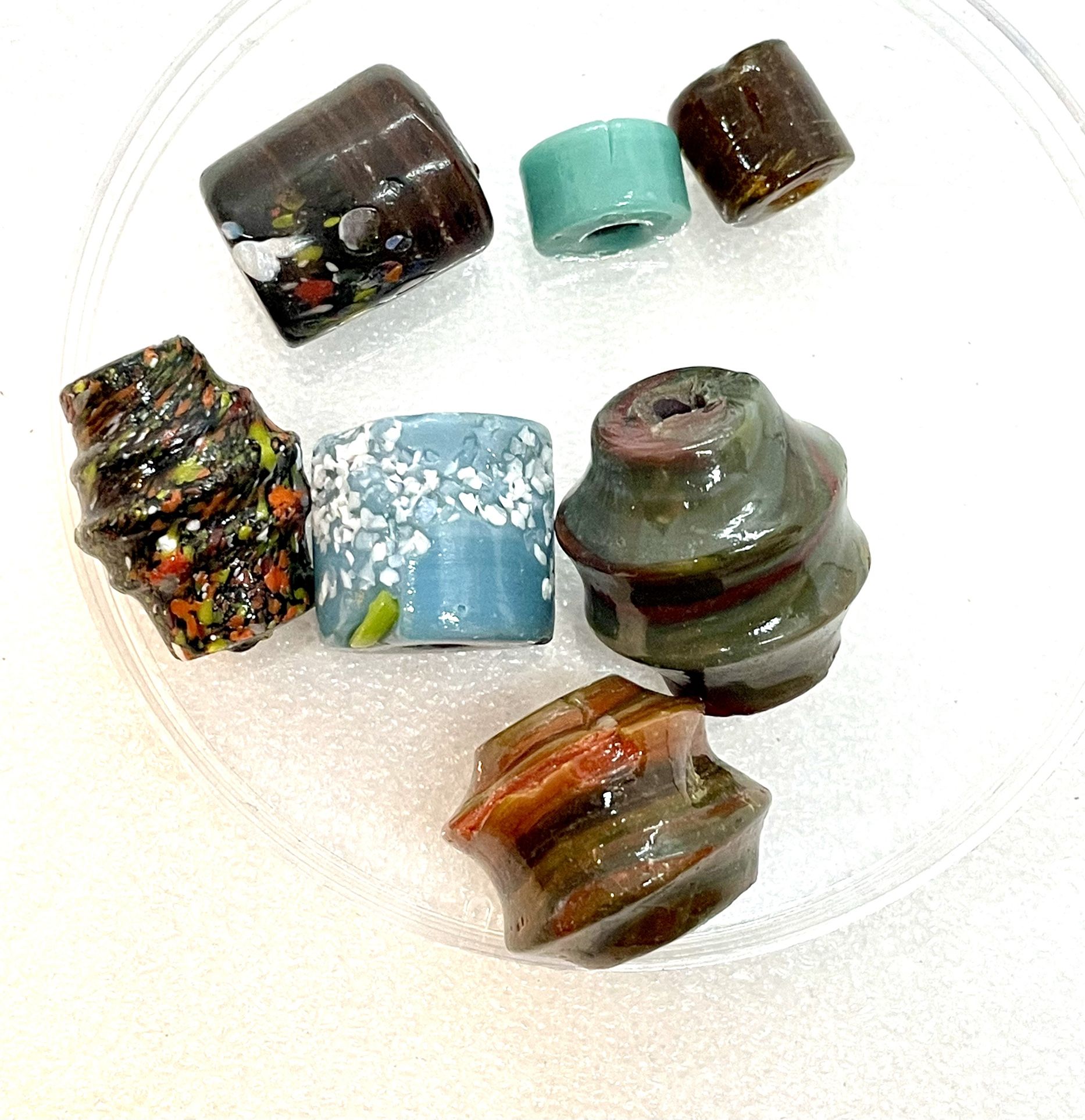 Lot Of 7 Glass Beads