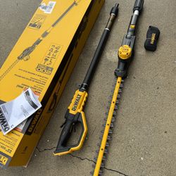 DEWALT 20V MAX 22 in. Cordless Battery Powered Pole Hedge Trimmer (Tool Only)  