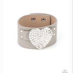 Flauntable Flirt - Silver Bracelet - Paparazzi Accessories