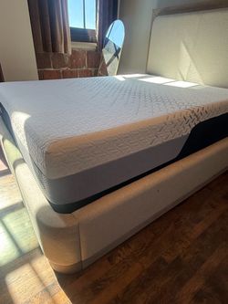 Bed with mattress and box