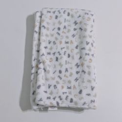 Soft Cuddly Blanket, ABCs Print