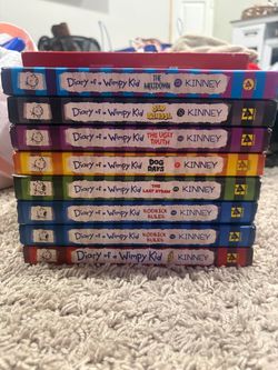 Diary of a Wimpy Kid Hardcover Book Lot - 8 Books Total