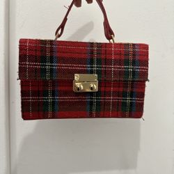 Plaid purse 