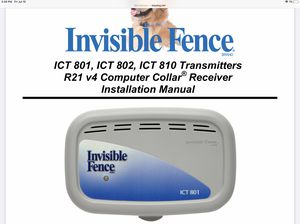 Invisible Fence Ict 801 Installation Manual Pdf Download Manualslib