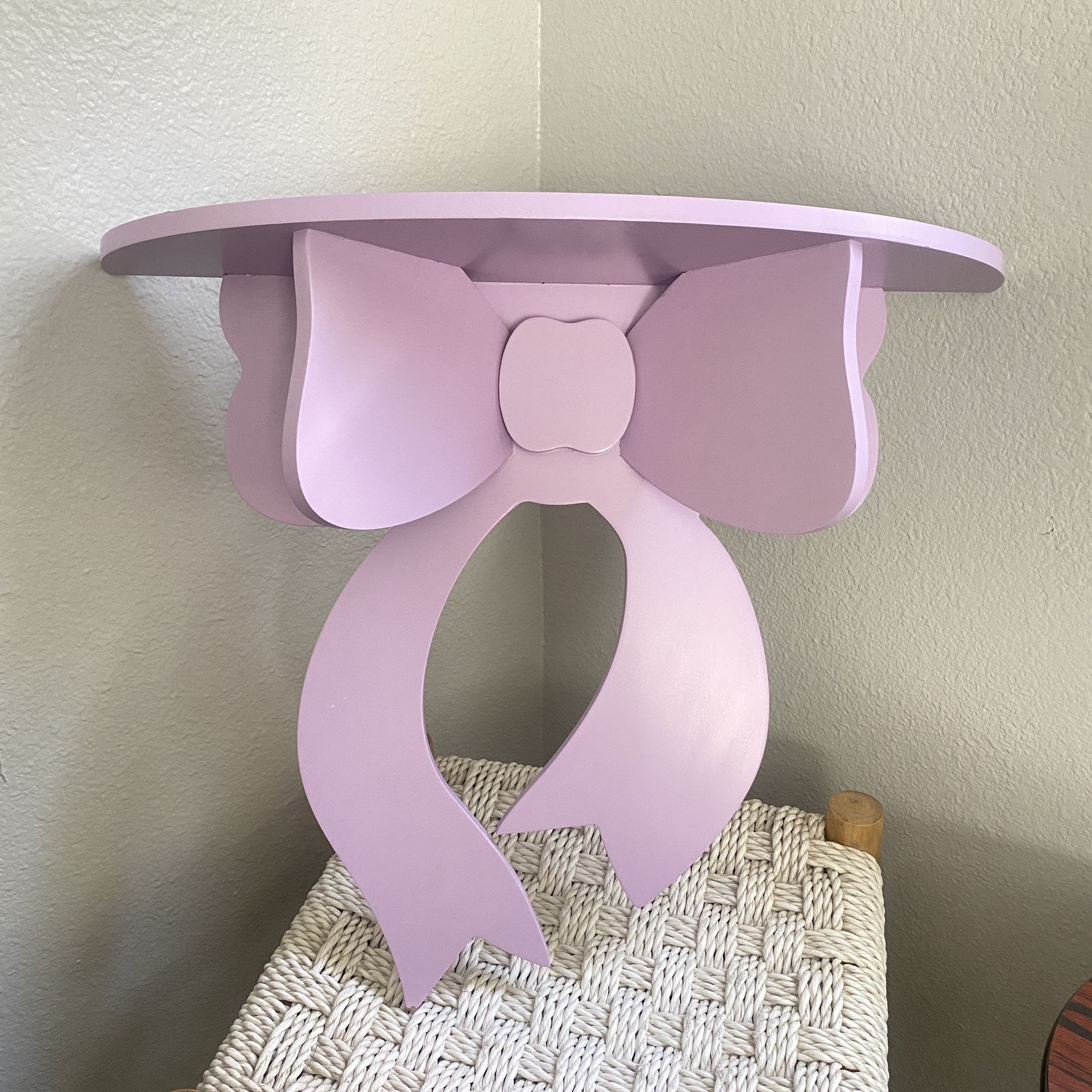Wall Mounted Floating Shelves Lovely Bowknot Decorative Wall Shelf Wooden Room Storage Shelf Wall Storage Rack Bowknot Wall Decorations for Home Kitch
