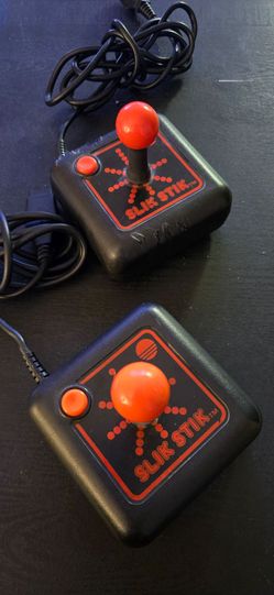 Atari 2600 Tac-2 controller & a pair of Slik Stik controllers