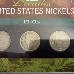 12 Decades Of US Nickels 1910’s