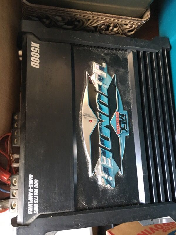 MTX X500D AUDIO THUNDER 500 WATT AMPLIFIER