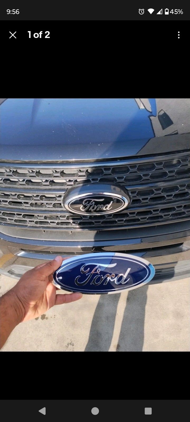OEM Ford Explorer 2023 Blue Emlbem Set Grill and Back