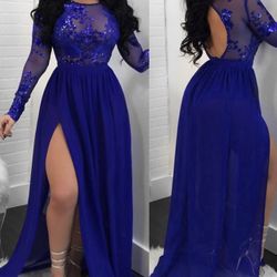 Royal Blue Party Dress