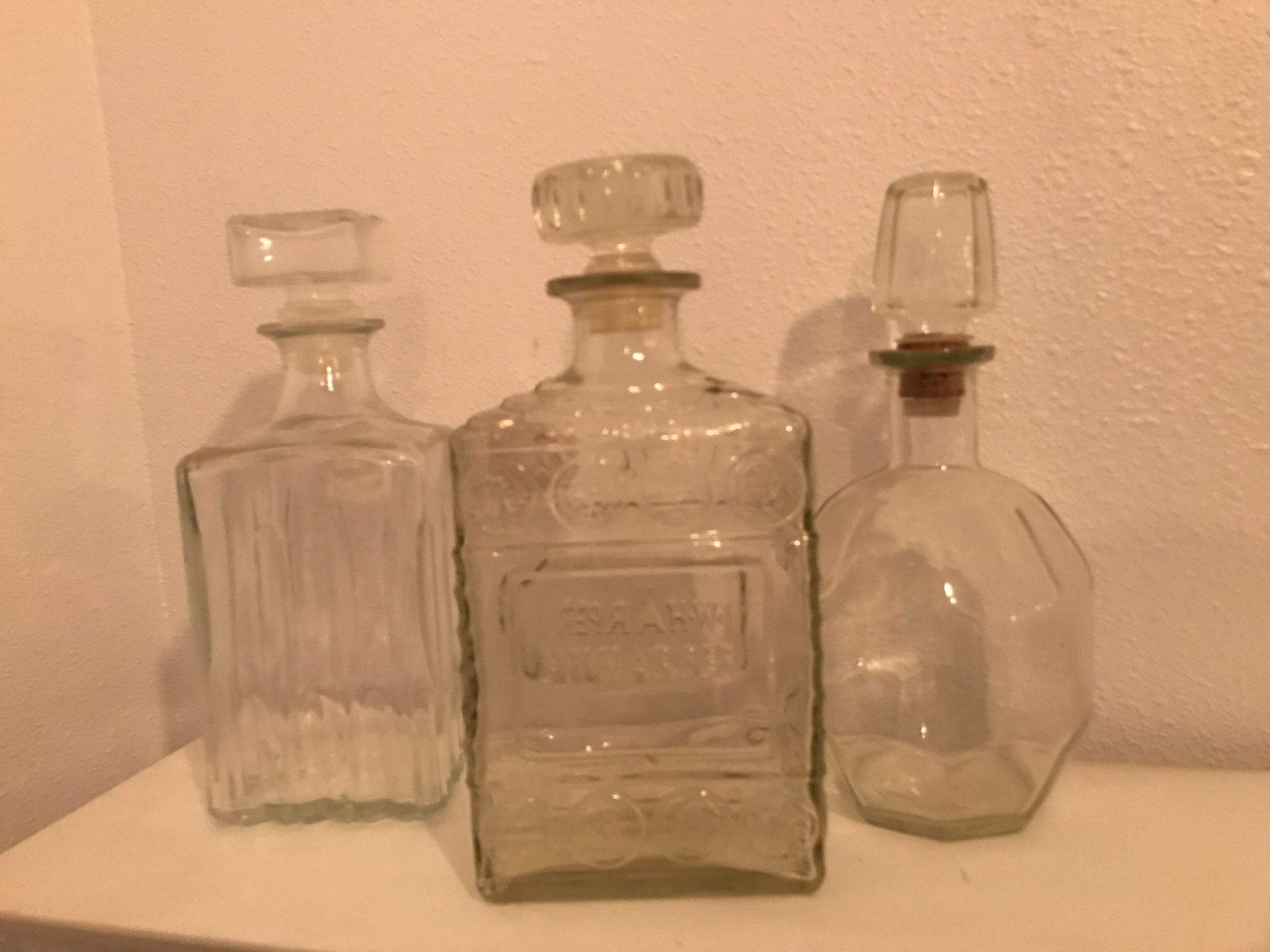 Decanters, chic glassware