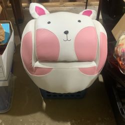 Kids Rabbit Chair And Foot Stool 