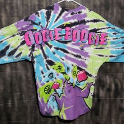 Disneyland Resort Spirit Jersey Oogie Boogie Tie Dye All Over Halloween Size Small Unisex