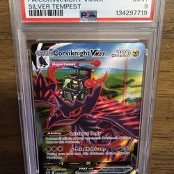 Pokemon Graded PSA 9 Corviknight VMAX #TG19 Silver Tempest (2022)
