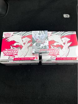Pokemon cards white flare bundle and etb