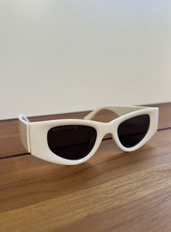 White balenci glasses brand new