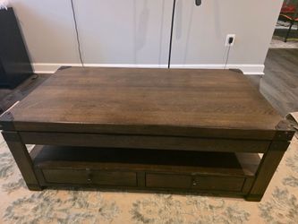 Solid Wood Lift-Top Coffee Table