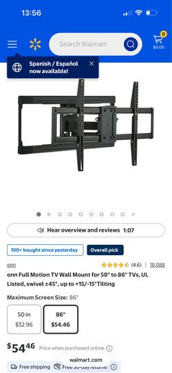 FULL MOTION TV MOUNT!