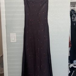 Purple Silk Dress