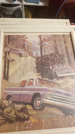 Old chevy poster