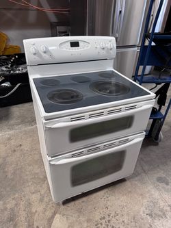 Maytag Double Oven Electric Range White
